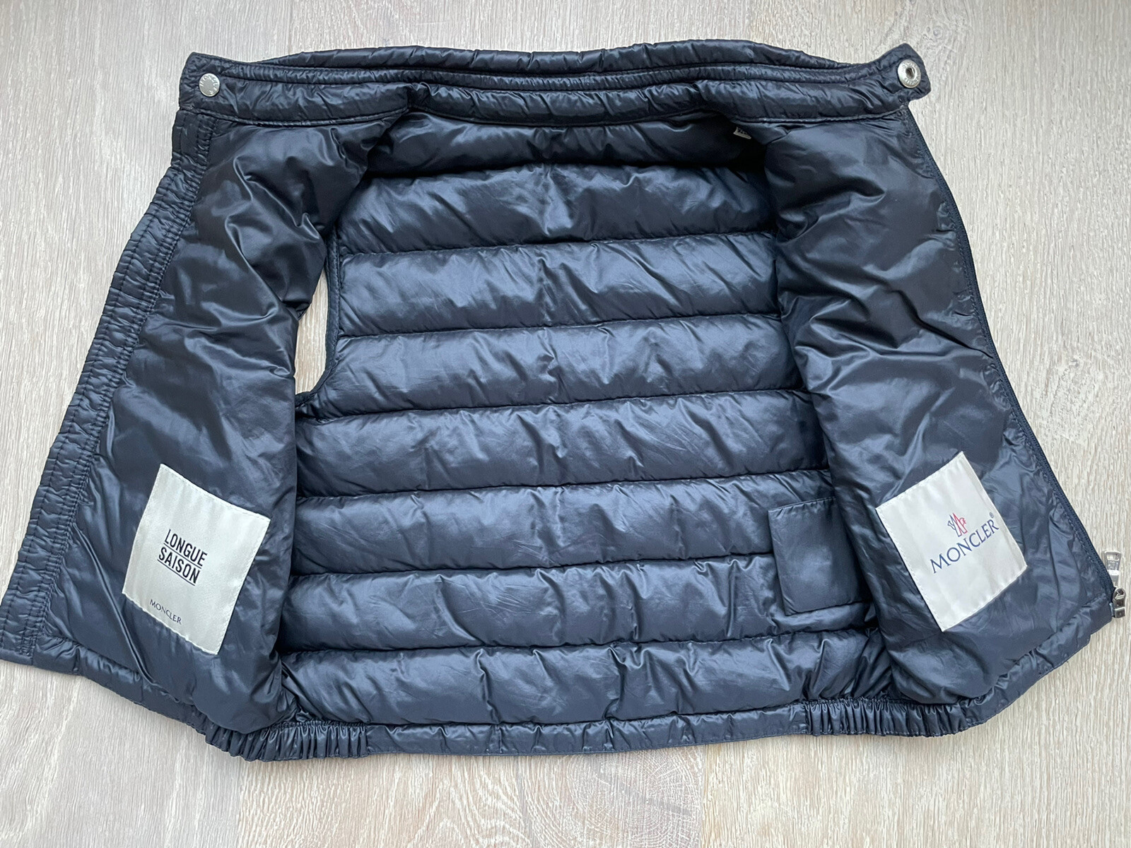Moncler Boys Kids Down Vest Navy Blue New Amaury Vest sz 2Y eBay