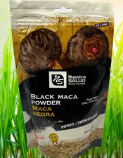 Maca Negra en Polvo  (200gr/7.05oz) Desata El Poder de Maca Peruana Gelatinizada