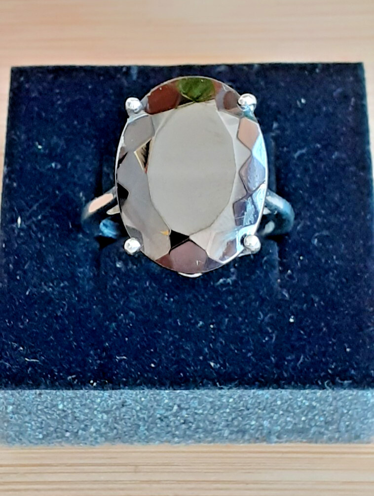 Chunky statement ring /925 sterling silver/Wt 6.6… - image 2