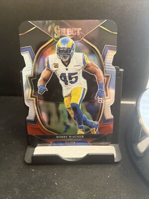 2022 Select Football Bobby Wagner Black/Red Concourse Die-Cut PRIZM LA Rams
