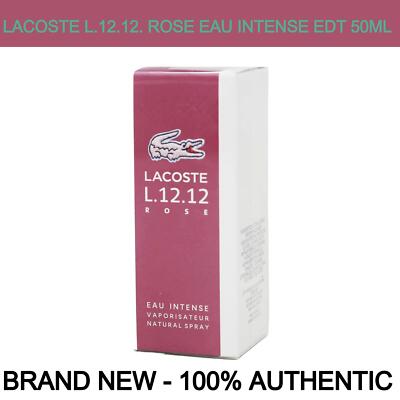 NEW Lacoste L.12.12 Rose Intense Eau de Toilette for Women, 1.7oz