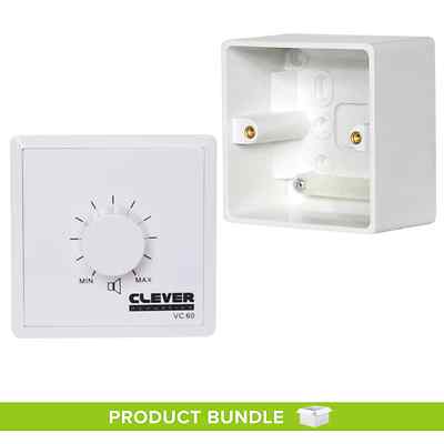 Clever Acoustics 60W Lautstärkeregler mit Backbox