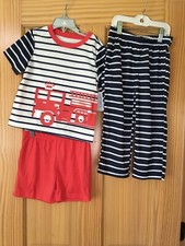 New Carter's Boys Dog Poly Pajama 3pc Set Toddler 4T,5T