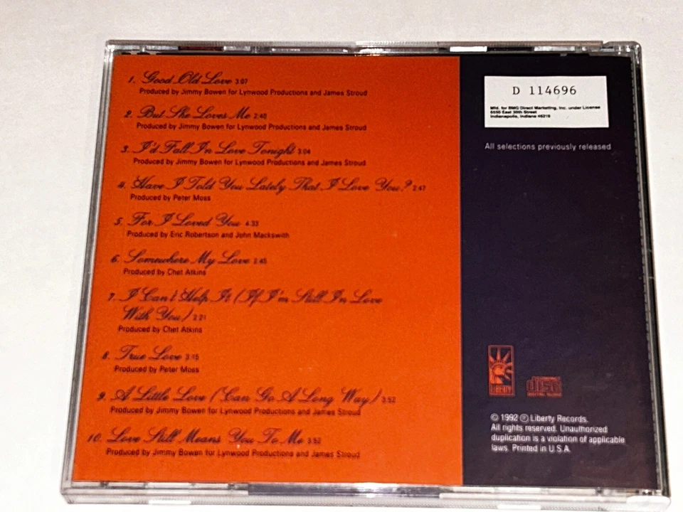 Roger Whittaker All About Love Pop Music Album Cd 4W21 - Image 4 of 4