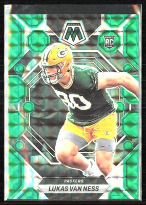 2023 Panini Mosaic #342 Lukas Van Ness Green Mosaic Green Bay Packers!