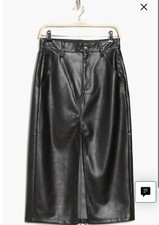 NWT Rag And Bone sid faux leather Skirt Size 26