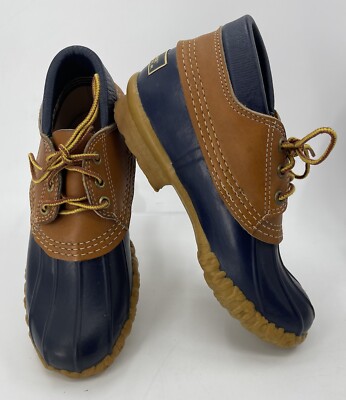 Vintage LL Bean Blue Duck Maine Hunting‎ Shoes Rubber Low Leather Mens 5M USA Vintage LL Bean Blue Duck Maine Hunting Shoes Rubber Low  main image 2