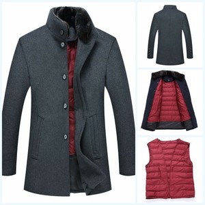 down lined wool coat