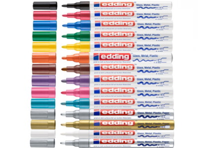 Lackmarker Edding 750 Wasserfest Permanent 2 - 4 mm Spitze 14 Farben wählbar