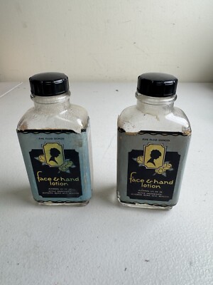 Vintage Bottle McCONNON & Co.  WINONA, MINN. Paper Label Face & Hand Lotion