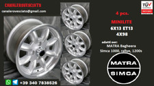 Jantes alliage Minilite 6x13 6j 13 pouces 4x98 pour Matra Bagheera simca wheels