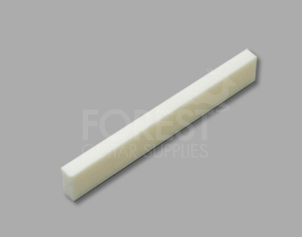 Bone nut blank compatible Fender guitars flat 43x6x3.2 mm