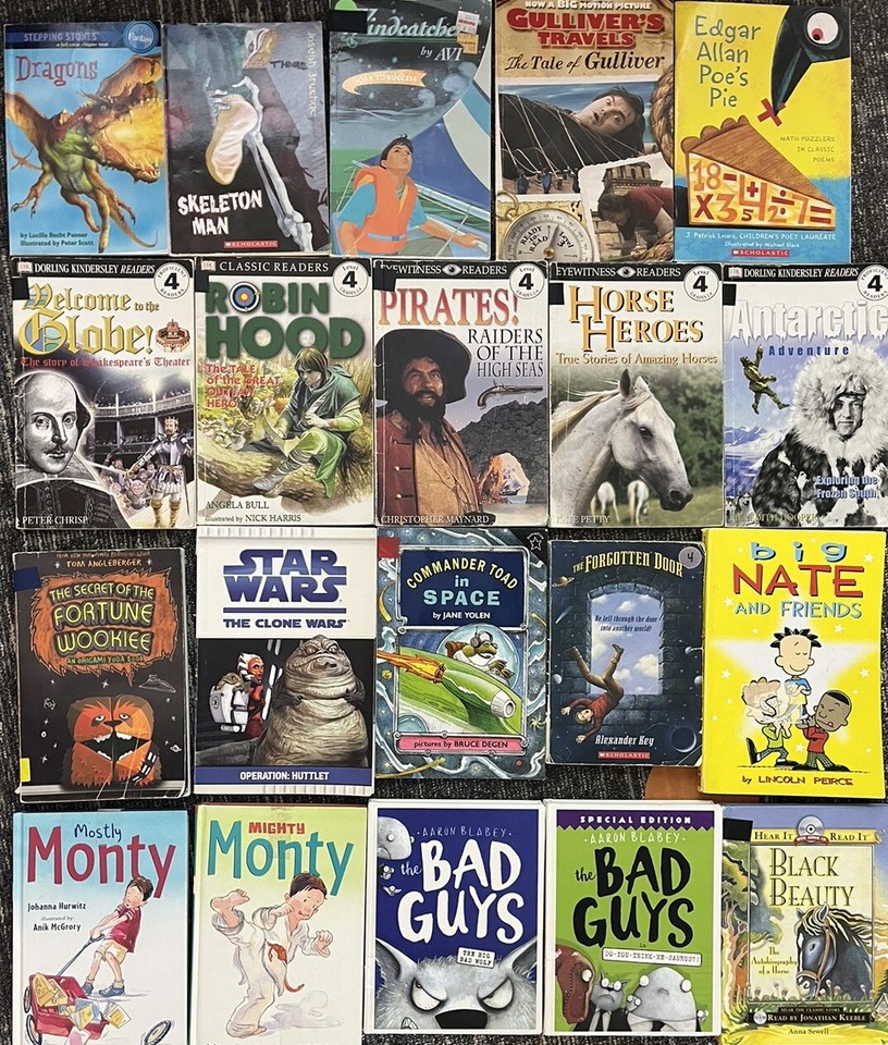 100 Children’s Chapter Books Lot Instant Library Homeschool Class Library Lot eBay