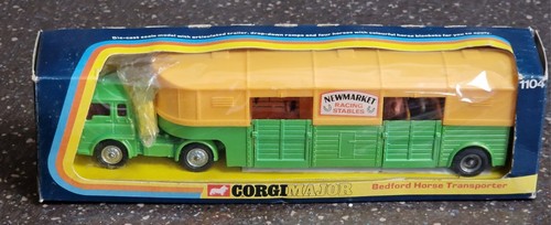 Corgi Vintage Horse Transporters 1104 Bedford & 1105 Rennpferde Original Boxes - Picture 23 of 24