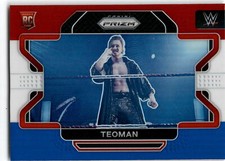 2022 Panini Prizm WWE #42 Teoman Red, White and Blue