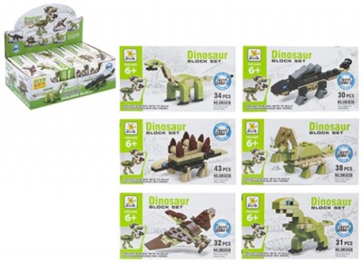 Dinosaurier Bausteine Jura Steine 6 in 1 Sammeln Sie alle für TYRANNOSAURUS