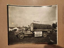 1923 Real Photo Kelly Springfield Logging Truck Tekoa Washington Inland Empire 