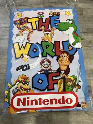   1992 Nintendo Promotional Kellogg s Cinnamon Mini Buns Mail In Poster  RARE
