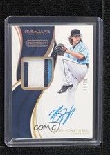 2019 Panini Immaculate Prospect Gold 25/25 Brent Honeywell Patch Auto b8h