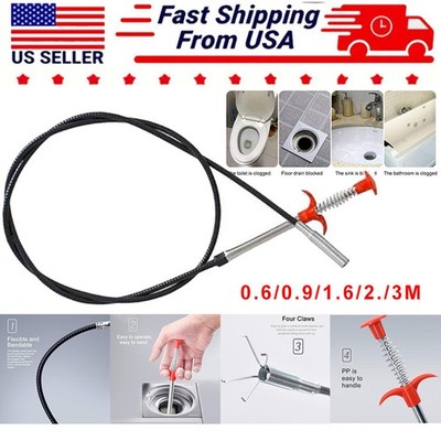 1PC Four Claws Pipe Unblocker Drain Cleaner Hair Clog Remover Bathroom Tool