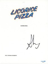 Alana Haim Signed Licorice Pizza Script Cover Page ACOA