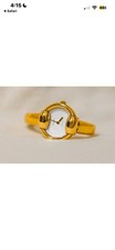 Gucci 1400 L Gold Stainless Steel Womens Bang...