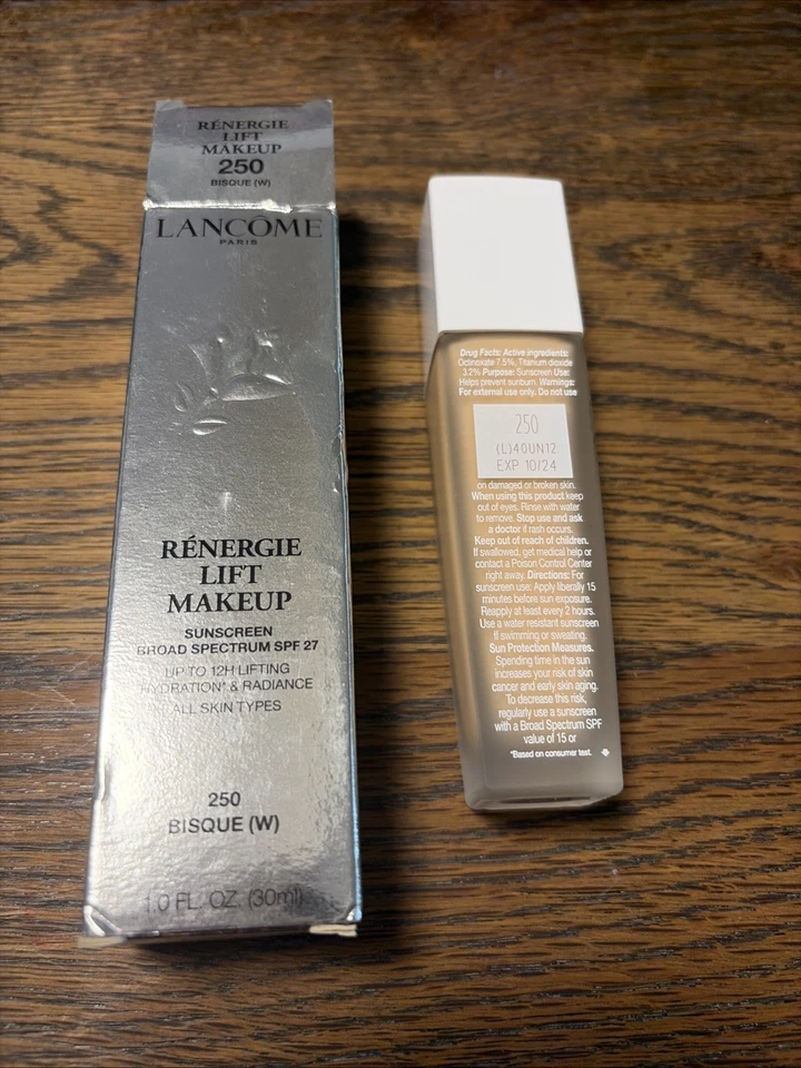 Lancome Renergie Lift Makeup Foundation  250 Bisque W   SPF 27   1 OZ /30mL READ - Image 2 of 2