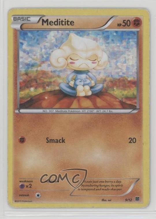 Meditite Pokemon McDonald's Collection 5 Happy Meal Promo #9