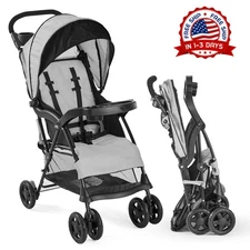 Coche Para Bebes Carriolas Para Niño Kids Baby Stroller Foldable Gray NEW
