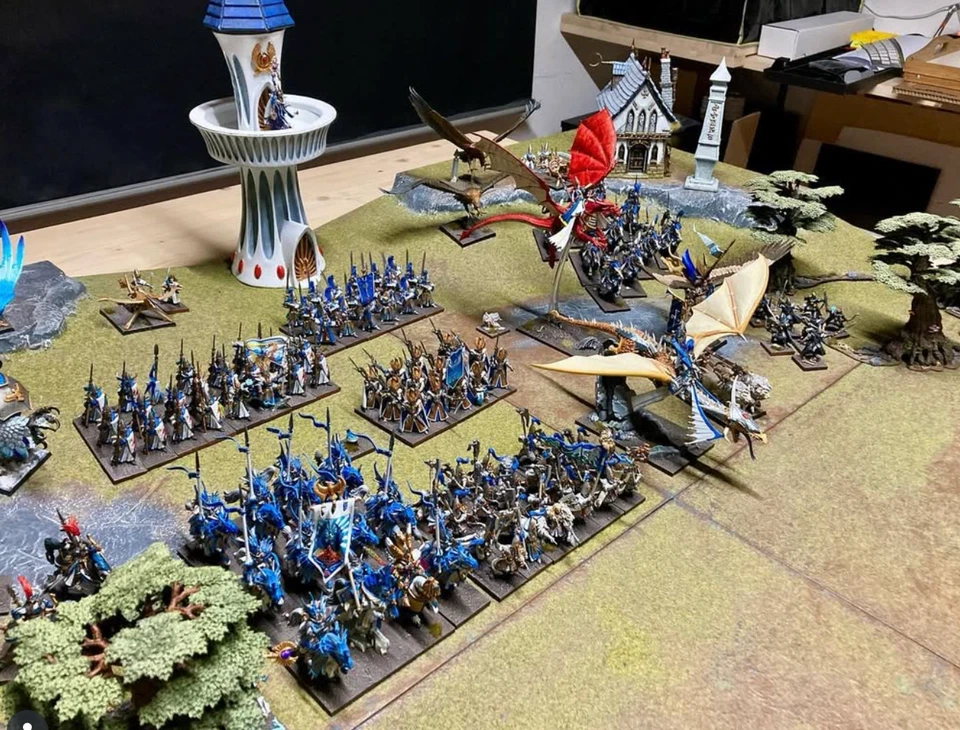 5000+ p. The Old World Warhammer High Elves Army PRO PAINTED AOS TOW WFB fantasy - Immagine 4 di 4