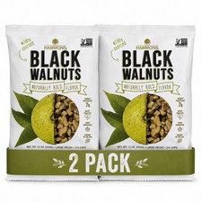 Hammons Hand Harvested Black Walnuts Large Pieces 12 oz