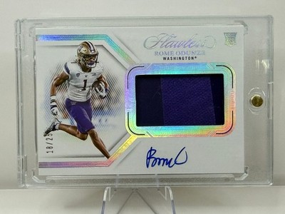 2024 Panini Flawless Collegiate - Rome Odunze Flawless RPA Horizontal /25 (RC)