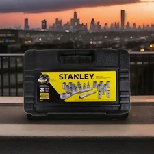 Stanley 1/4" Drive 20 Piece Mechanic's Tool Set 92-802 Ratchet Extension Point