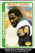 1978 Topps #254 Rickey Young San Diego Chargers NFL Football
