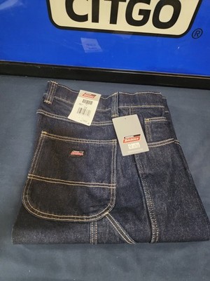 Mens New w tags Dickies Carpenter Loose Jean Shorts 13'' Size 34 Dark Denim