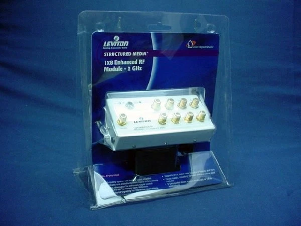 Leviton 1x8 Enhanced Video Distribution 2GHz RF Amp Module Splitter 47692-GSM - Image 4 of 4
