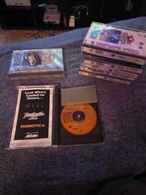 9 SEGA SATURN GAME LOT: NBA JAM TE - MORTAL KOMBAT 2 - WORLD SERIES - SEGA RALLY