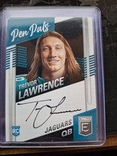 2021 Panini Donruss Elite - Pen Pals Trevor Lawrence #PP-TL (AU, RC)