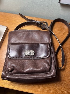 Vintage Fossil 75082 The American Classic Brown Pebbled Leather