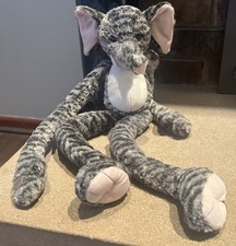 2000 Animal Alley Toys R Us Long Arms  Legs Gray Elephant Plush Stuffed Animal
