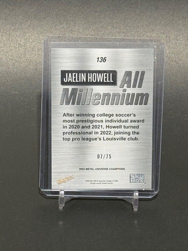 2023 Metal Universe Champions #136 Jaelin Howell Rookie Pink FX /75 Gotham FC - Picture 2 of 2