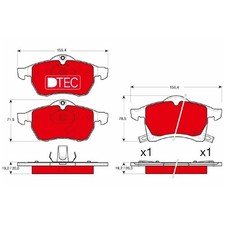 Satz Bremsbeläge Bremsklötze vorne für Opel Astra G F70 T98 Zafira A B | 9108
