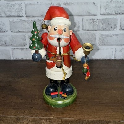 Kathe Wohlfahrt Holzknoddl German Smoker Incense Santa Toy