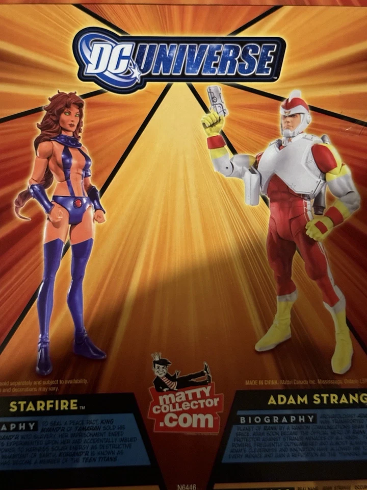 Paquete de 2 figuras de acción DC Universe Classics Adam Strange Starfire Foto 4 de 4