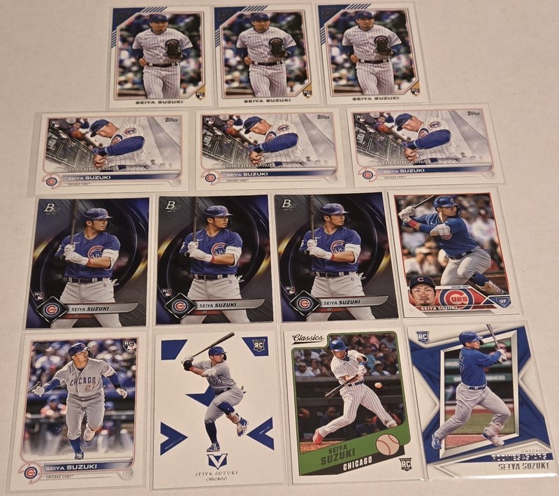 Seiya Suzuki Paper Rookie Card Lot (14)
