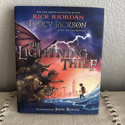 The Lightning Thief by Rick Riordan illustrated by John Rocco 2018