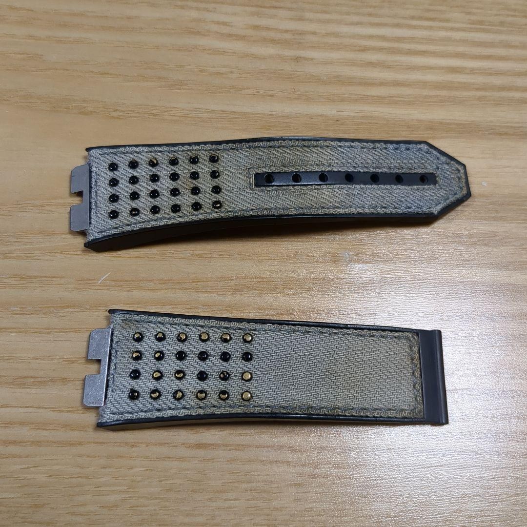 Hublot Genuine Leather Belt Black Color 27mm For Men's Watch