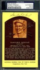 Sandy Koufax PSA DNA Signed Gold Hall of Fame Plaque Postcard Autograph