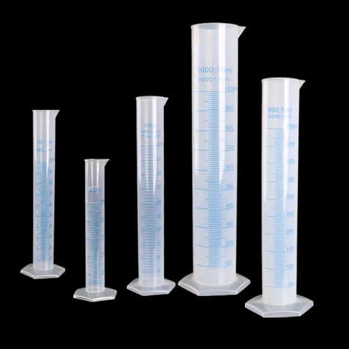 Durable Plastic Measuring Cylinder 10ml-2000ml Scale Blue Print Lab Supply gb - Bild 3 von 8