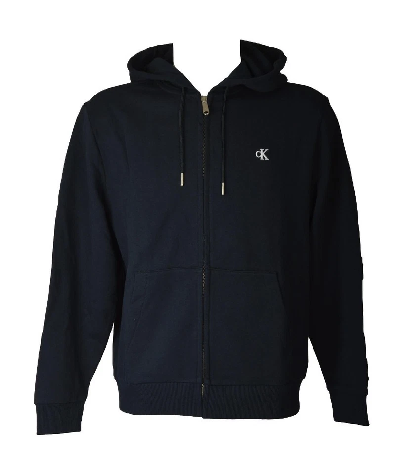 Sweat-shirt homme CALVIN KLEIN JEANS, ouvert sur le devant et zippé, capuche en - Photo 1/1